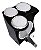 Kit Tajon Cajon Bateria Jaguar Extreme Drum Box 16' Polegadas Preto TJX02 - Imagem 6