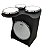 Kit Tajon Cajon Bateria Jaguar Extreme Drum Box 16' Polegadas Preto TJX03 - Imagem 2