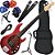 Kit Contrabaixo Elétrico PHX MSR-5 MRD Five 5 Cordas Vermelho Bx02 - Imagem 1