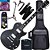 Kit Guitarra Elétrica Les Paul PHX Studio LP-5 BK Flamed Maple Preta Gx04 - Imagem 1