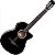 Kit Violão Flat Giannini Eletroacústico NF-14 Ceq Bk Nylon Cutaway Preto - Imagem 3