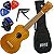 Kit Ukulele Soprano Mahalo Marrom Mk1 TBR Aquila Com Capa - Imagem 1