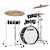 Bateria Shell Pack (4 Tambores) Preta Hairline Black Tama Club-Jam Pancake LJK48P-HBK - Imagem 1