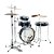Bateria Shell Pack (4 Tambores) Preta Hairline Black Tama Club-Jam Pancake LJK48P-HBK - Imagem 3