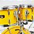 Bateria Completa (5 tambores) Bumbo 2 (Amarela ELY) Tama Imperialstar IP5H6W-ELY - Imagem 4