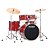 Bateria Completa (5 tambores) Bumbo 22 (Vermelha BRM) Tama Imperialstar IP52H6W-BRM - Imagem 1