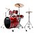 Bateria Completa (5 tambores) Bumbo 22 (Vermelha BRM) Tama Imperialstar IP52H6W-BRM - Imagem 2