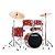 Bateria Completa (5 tambores) Bumbo 18 (Vermelha BRM) Tama Imperialstar IP58H6W-BRM - Imagem 1