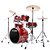 Bateria Completa (5 tambores) Bumbo 18 (Vermelha BRM) Tama Imperialstar IP58H6W-BRM - Imagem 2