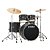 Bateria Completa (5 tambores) Bumbo 22 (Preto Opaco BOB) Tama Imperialstar IP52H6WBN-BOB - Imagem 1