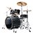 Bateria Completa (5 tambores) Bumbo 22 (Preto Opaco BOB) Tama Imperialstar IP52H6WBN-BOB - Imagem 2