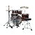 Bateria Completa (5 tambores) Bumbo 22 (Coffee Teak Wrap CTW) Tama Imperialstar IP52H6-CTW - Imagem 3