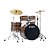 Bateria Completa (5 tambores) Bumbo 22 (Coffee Teak Wrap CTW) Tama Imperialstar IP52H6-CTW - Imagem 1