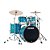 Bateria Shell Pack (4 tambores) Bumbo 22 (Azul Sky Blue Aurora) Tama Starclassic Performer MBSS-SKA - Imagem 1