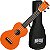 Ukulele Soprano Mahalo MR1 OR Laranja Rainbow Series - Imagem 1