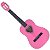 Violão Acústico Canhoto Nylon Austin 941SPK Rosa Juvenil Pink Coração - Imagem 1