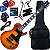 Kit Guitarra Waldman Les Paul GLP-25F HB Honey Burst Gx2 - Imagem 1