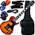 Kit Guitarra Waldman Les Paul GLP-25F HB Honey Burst Gx1 - Imagem 1