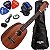 Kit Ukulele Malibu Abacaxi Elétrico Concert 23 SP Sapele + Capa - Imagem 1
