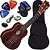 Kit Ukulele Soprano Elétrico Shelby Su21r Jacarandá Acetinado Ux04 - Imagem 1