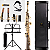 Kit Sax Reto Soprano Eagle SP502 Preto Ônix Chaves Laqueadas - Imagem 1