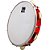 Kit Percussão Samba Music Vermelho PHX Rebolo Repique Reco-Reco e Pandeiro - Imagem 5