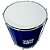 Kit Surdo Madeira Samba Music 60x20 Azul Pele Animal - Imagem 4