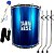 Kit Surdo Madeira Samba Music 60X20 Azul Pele Animal Tripé - Imagem 1