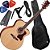 Kit Violão Eletroacústico Jumbo Aço Hofma Hmj 223 Natural - Imagem 1