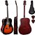 Kit Violão Eletroacústico Folk GD1 3TS Sunburst Giannini Capa Simples - Imagem 4