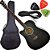 Kit Violão Eletroacústico Folk Px 199 Phx Cutaway Canhoto Bk + Acessórios - Imagem 1