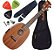 Kit Ukulele Concert Akahai Kp23e Elétrico Tabaco Pineapple - Imagem 1