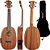 Kit Ukulele Concert Akahai Kp23e Elétrico Tabaco Pineapple - Imagem 2