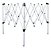 Kit Gazebo Nautika Tenda Duxx Azul + 4 Cadeiras Posições Mor - Imagem 4