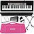 Kit Teclado Arranjador 5/8 Ctk1500 Com Capa Casio Rosa - Imagem 1
