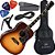 Kit Violão Elétrico Folk Aço Michael Vm925 Vintage Sunburst - Imagem 1