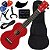Kit Ukulele Soprano Elétrico Ativo Mahalo Mr1 Eq Vermelho cordas Aquila MR1-RD Ux03 - Imagem 1