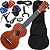 Kit Ukulele Soprano Mahalo Mr1 Natural cordas Aquila e capa MR1-TBR Ux02 - Imagem 1