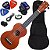 Kit Ukulele Soprano Mahalo Mr1 Natural cordas Aquila e capa MR1-TBR Ux04 - Imagem 1