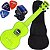 Kit Ukulele Akahai Ghost Soprano Acústico Hawaii Lemon Transparente Ux01 - Imagem 1