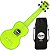 Kit Ukulele Akahai Ghost Soprano Acústico Hawaii Lemon Transparente Ux01 - Imagem 2