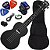 Kit Ukulele Akahai Ghost Soprano Elétrico Hawaii Volcano Rocks Ux04 - Imagem 1