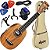 Kit Ukulele Akahai Ronsani Akp-21e Soprano Elétrico Pineapple Natural - Imagem 1