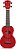Kit Ukulele Soprano Elétrico Mahalo Série U-Smile Vermelho C/ Capa Ux02 - Imagem 2