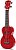 Kit Ukulele Soprano Elétrico Mahalo Série U-Smile Vermelho C/ Capa Ux04 - Imagem 2