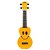 Kit Ukulele Soprano Elétrico Mahalo Série U-Smile Amarelo C/ Capa Ux04 - Imagem 2