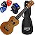 Kit Ukulele Soprano Acústico Mahalo Série U-Smile Marrom C/ Capa Ux01 - Imagem 1