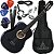 Kit Violão Clássico Eletroacústico Nylon Vogga VCA104N Preto VX07 - Imagem 1