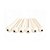 Kit Com 06 Pinos De Plastico Em Abs Para Violao Aco Marfim A021IVY - Imagem 2