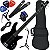 Kit Baixo Waldman GBW-100A Ativo 4 Cordas Preta (BK) Bx02 - Imagem 1